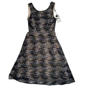 BCBG Maxazaria, NWT, Black Beige Dress, Burnout, “ Brigetta”, Hidden Pockets, 4